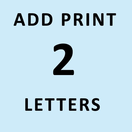 2 LETTERS PERSONALIZED PRINT