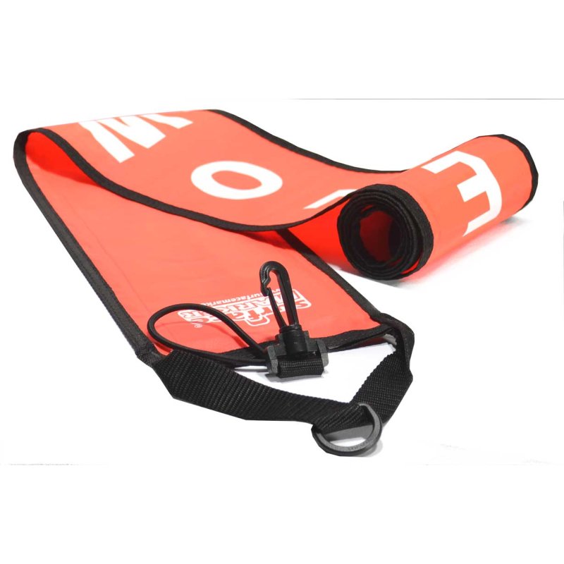Orange 4' Reflective Surface Marker Buoy SMB Scuba Diving Safety Equipment 