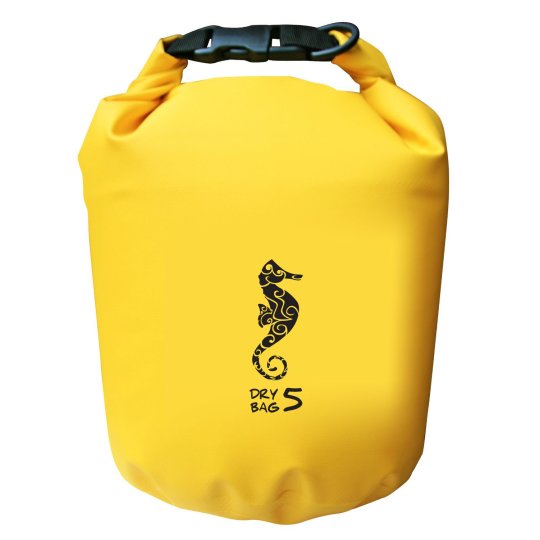 5L gelb - Trockentasche "Seepferdchen"